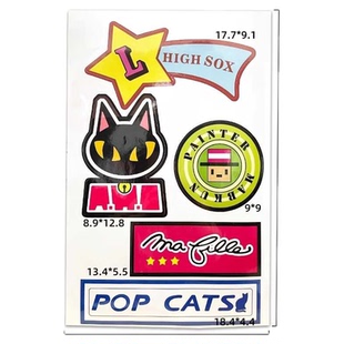 宫园薰动漫同款贴纸四月是你的谎言提琴盒贴纸