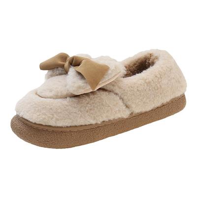 女士保暖包跟可爱棉拖鞋