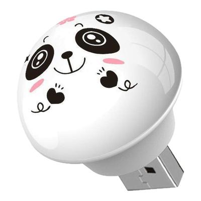 语音控制小夜灯熊猫智能熊猫声控usb家用发光节能氛围灯卧室宿舍