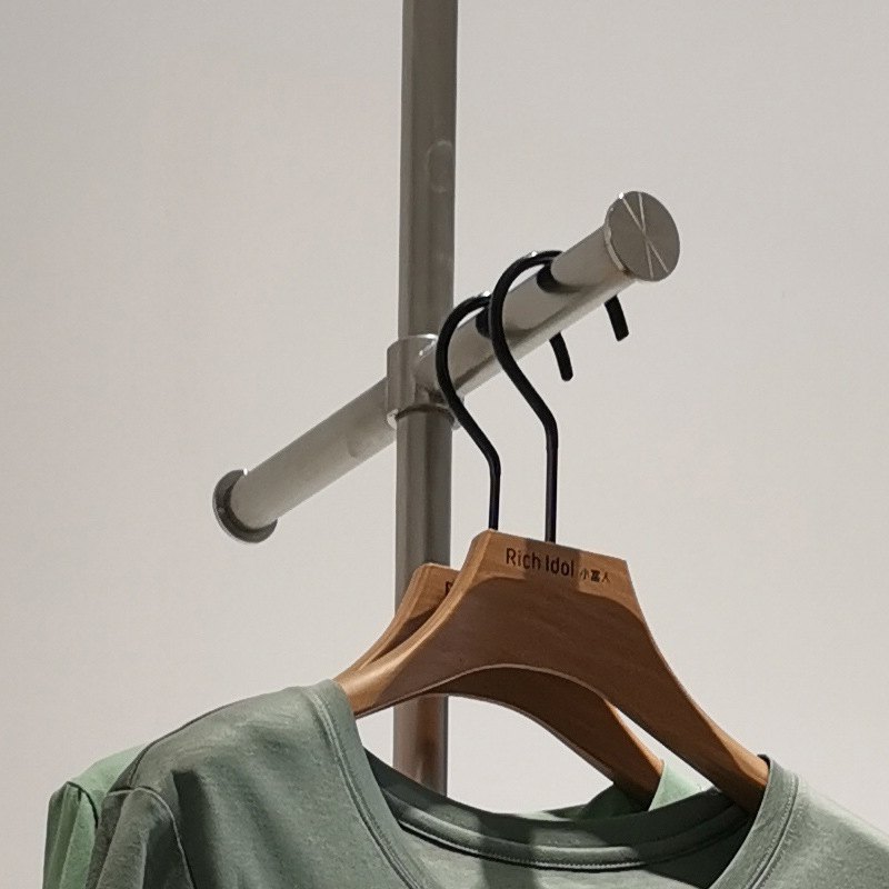 服装店专用正挂配件可挂钩点圆管移动卡扣活动展示架不锈钢挂衣服