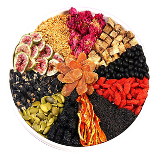 红参无花果亚麻籽枸杞桑葚玫瑰花茶包天然黄体酮种子循环养雌茶饮