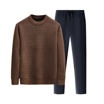 【加绒加厚】爸爸装休闲加绒套装