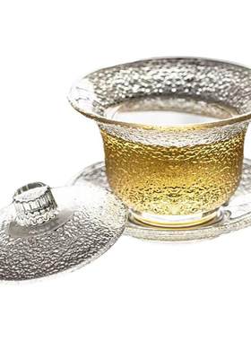 茶杯茶碗功夫茶具三件套三才盖碗