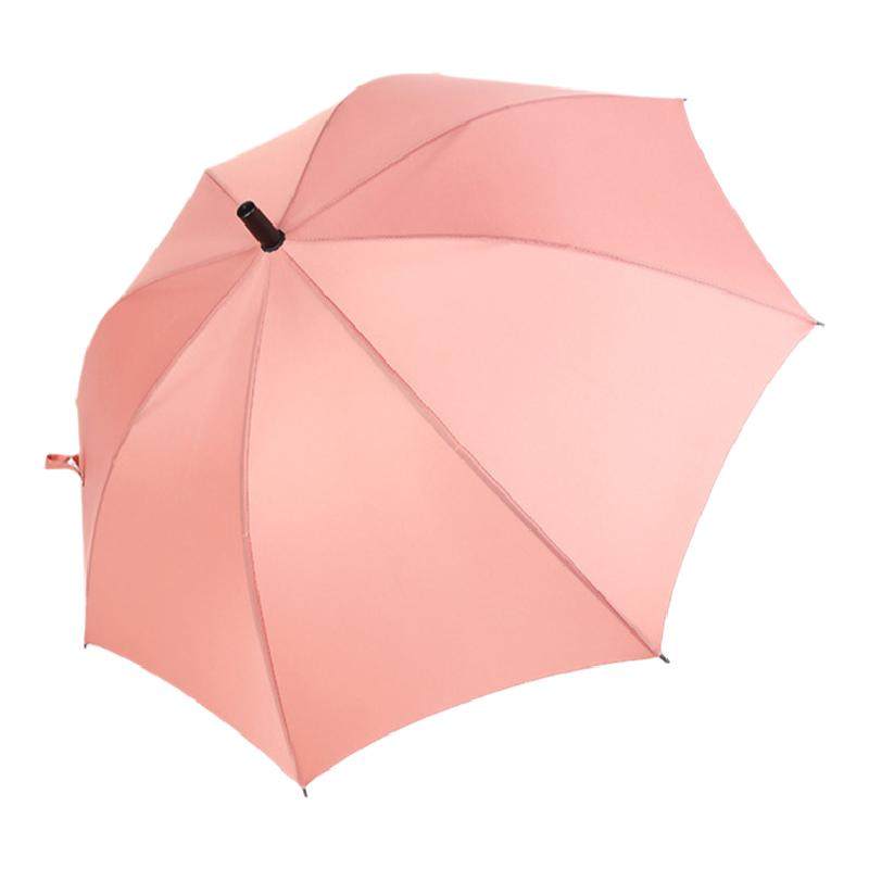 真的自制甜美雨伞磨砂小众长柄