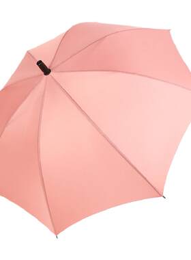 真的自制甜美雨伞磨砂小众长柄