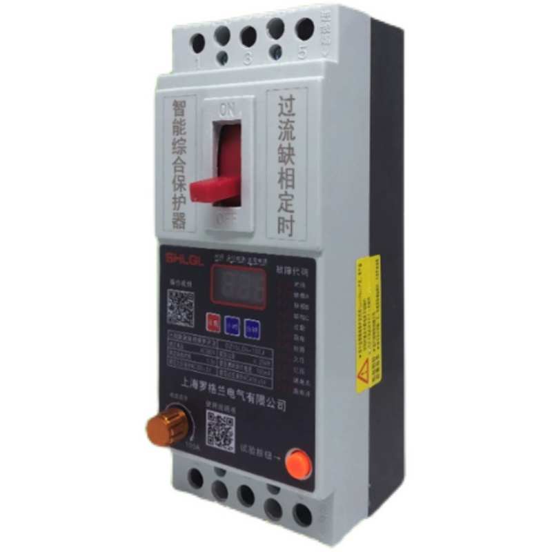 三相缺相保护器开关380V水泵电动机智能数显电流相序自动保护器