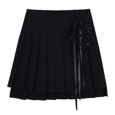 国风新中式盘扣A字百褶裙MSLAN