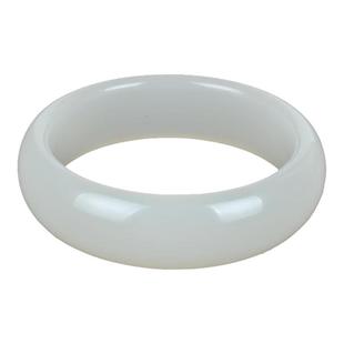 和田羊脂玉手镯A货新疆昆仑白玉手镯加宽女蜀黍