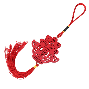 马年春节木牌福字小挂件植物婚房布置套装恭喜发财小吊饰新年盆景