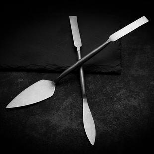 精钢泥塑刀雕塑假山工具修坯刀泥雕刮刀精雕刻油软陶泥砖小抹缝刀