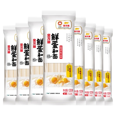金龙鱼鲜蛋和面120g麦芯挂面