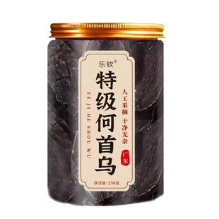 特级制何首乌官方旗舰店正品中药材片泡水喝养生茶非九蒸九晒乌发