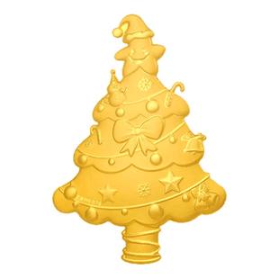 老凤祥足金999圣诞树黄金金钞金片投资金金条摆件生日礼物送女友