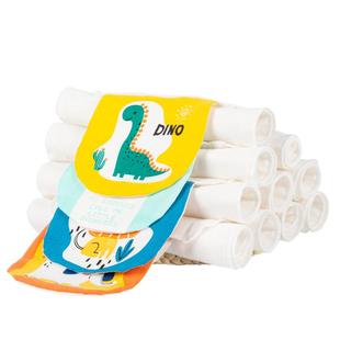 宝宝纯棉纱布吸汗巾婴儿童隔汗巾幼儿园绣名字全棉男女童垫背汗巾