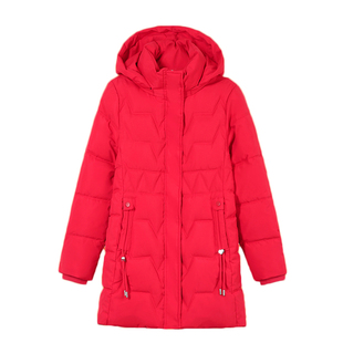 羽绒棉服女冬季中长款2026新款中年妈妈洋气减龄保暖棉衣加厚外套