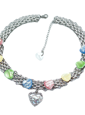 原创手作夏日甜心choker项链颈链