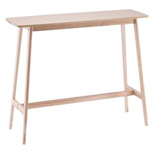 靠墙实木长条吧台桌北欧简约家用客厅阳台奶茶店双层酒吧桌椅组合