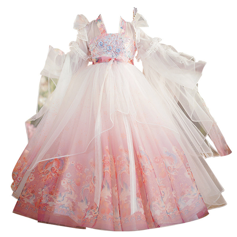 桃花仙子花神汉服小女孩中国风