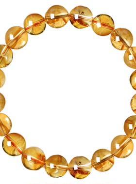 【天猫热销】天然真黄塔晶手串女