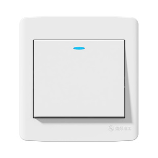 国际电工86型墙壁电源插座面板四开单控四位单联四联4开单控开关