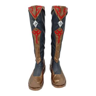 漫工坊动漫游戏丐帮cos鞋子定制cosplay靴子古风演出鞋来图定做