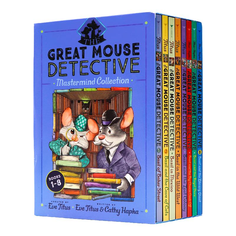 神探妙鼠妙妙探8册The Great Mouse Detective MasterMind Collection Books 1-8英文原版 迪士尼电影老鼠侦探 初级桥梁章节书小说