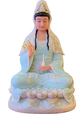 佛像摆件汉白玉观音菩萨