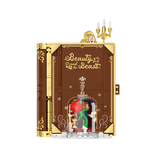 未及wekki童话镇积木美女与野兽拼装积木女生玩具童话书生日礼物