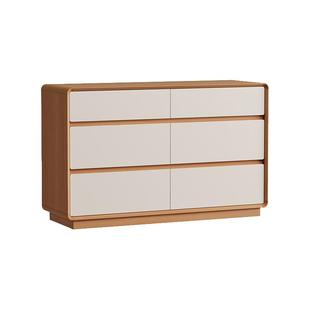 实木五斗柜卧室置物柜原木风储物柜客厅靠墙收纳柜大容量抽屉柜子