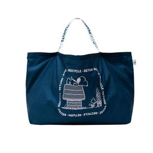 日本杂志附录新款史努比卡通防水单肩包大容量折叠购物袋收纳袋