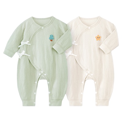 新生婴儿连体衣春秋宝宝哈衣服