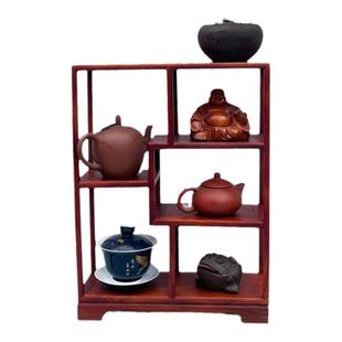 桌面小型博古架桌面多宝阁茶具架子置物架茶壶茶杯置物架高端茶架
