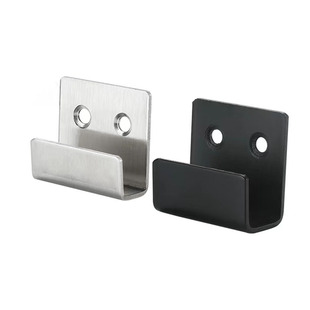 不锈钢拉丝黑色卡口式挂码托码方管卡槽挂钩托钩层板展示板挂扣