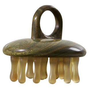 初心天然羊角梳按摩头皮按摩梳防指环梳脱发头部牛角经络梳子礼盒