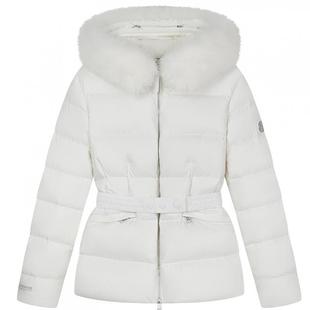 TeenieWeenie小熊女装羽绒服2025冬季新款狐狸毛领收腰款绗缝外套