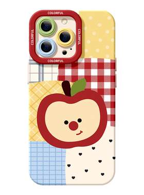 适用苹果17手机壳女款iphone16pro保护套13mini全包14防摔11/12/xs软外壳7plus硅胶8磨砂15格子se拼色max苹果
