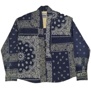SONOFLOONG日系复古腰果花衬衫道袍BANDANA LHAMO SHIRT非visvim