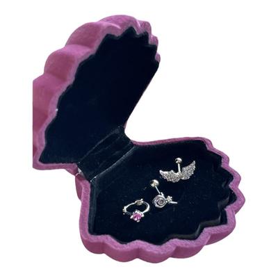 天使翅膀满钻甜心组合耳骨钉