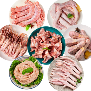 鸭货生鲜组合冷冻批发鸭头鸭脖鸭肠鸭舌鸭翅鸭掌鸭爪鸭锁骨新鲜