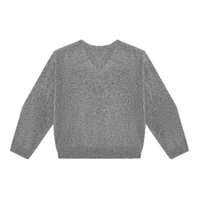 HONORE古月100%进口白羊绒小v领