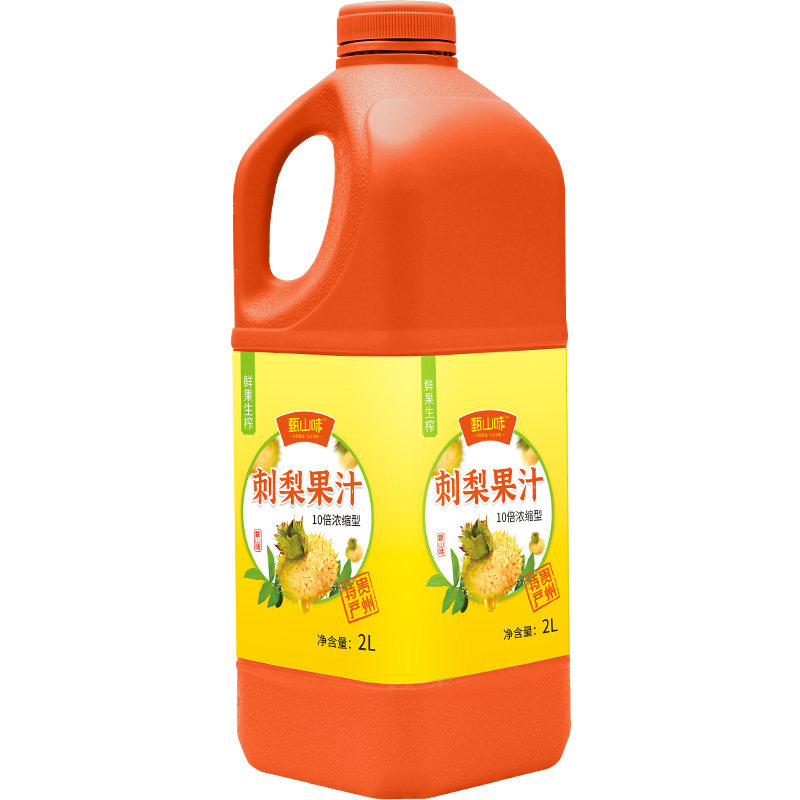 甄山味刺梨果汁2L商用量贩装鲜果原汁浓缩冲调型饮料饮品贵州特产