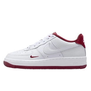 Nike Air Force 1 Lv8 皮革 3 低帮 儿童板鞋 白红HF0952-100