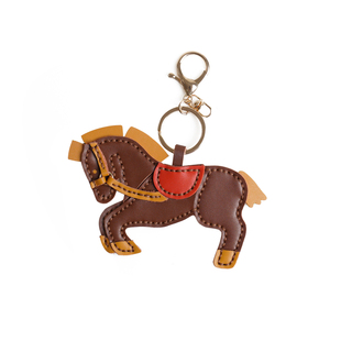 diy手工马年真皮小马钥匙扣包包挂件汽车挂饰自制材料包伴手礼物