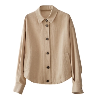 ltyp旅途原品 新店专享五折NO.11 苎麻休闲百搭短款衬衫外套女春