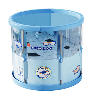 婴儿游泳桶家用宝宝游泳池新生儿童小孩室内加厚可折叠透明洗澡桶