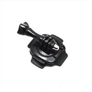 配件goprohero7/6/5/4 360度旋转头盔弧面贴山狗相机底座固定支架