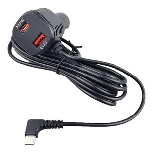 适配小米70迈盯盯拍Type-c弯插口行车记录仪电源线车载充电器快充