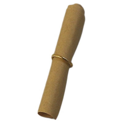 【已卷好】牛皮纸条+金属圈