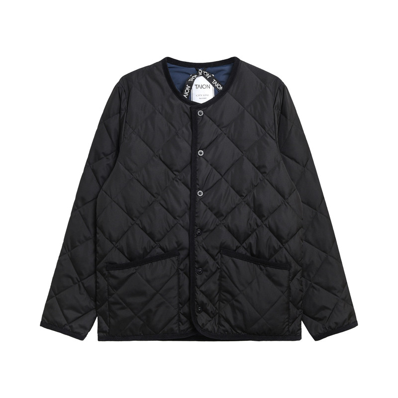 Taion撞色轻质保暖羽绒服外套