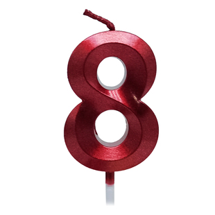 红色高档牛皮盒装数字蜡烛歌剧院系列金色生日蛋糕装饰品祝寿周岁